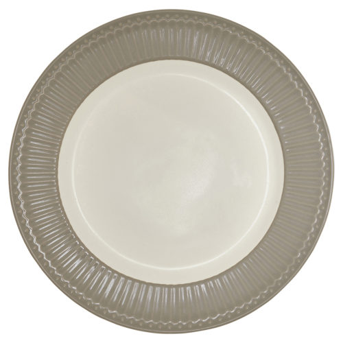 Teller groß,  Essteller *ALICE WARM GREY* GreenGate