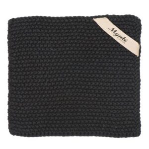 Topflappen Mynte *SCHWARZ GESTRICKT* Ib Laursen