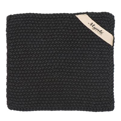 Topflappen Mynte *SCHWARZ GESTRICKT* Ib Laursen
