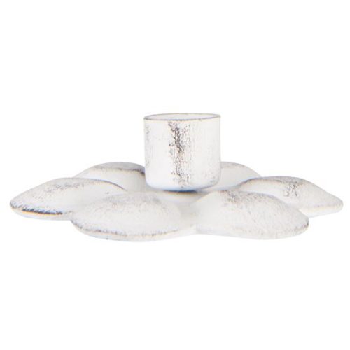 Kerzenhalter *FLOWER WHITE* (für schmale hohe Kerzen) Ib Laursen