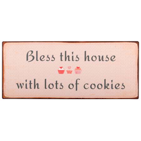 Metallschild *BLESS THIS HOUSE* Ib Laursen