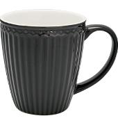 Latte Cup mit Henkel *ALICE DARK GREY* GreenGate