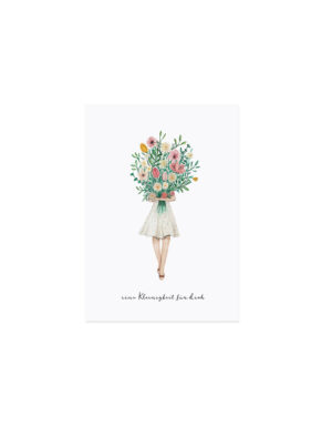 Postkarte *BLUMENMÄDCHEN* Eulenschnitt