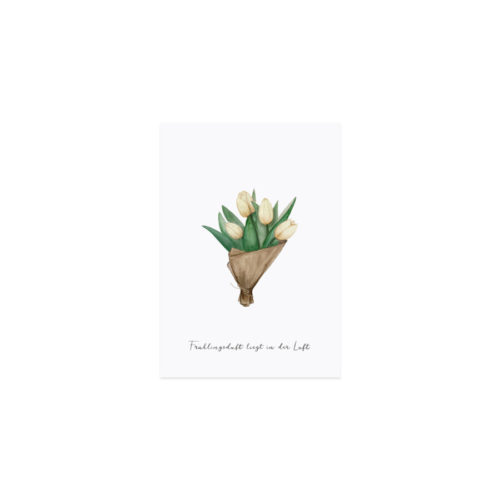 Postkarte *TULPEN* Eulenschnitt
