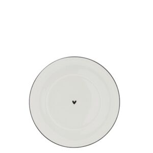 Teller, Untertasse *LITTLE HEART BLACK* Bastion Collections