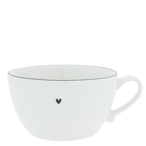 Suppentasse *LITTLE HEART BLACK* Bastion Collections