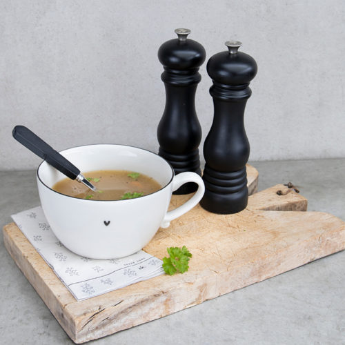 Suppentasse *LITTLE HEART BLACK* Bastion Collections – Bild 2