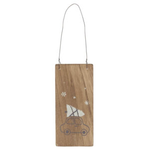 Holzschild *WEIHNACHTSAUTO* Ib Laursen