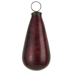 Weihnachtskugel *TROPFEN PEBBLED GLAS RHODODENDRON* Ib Laursen