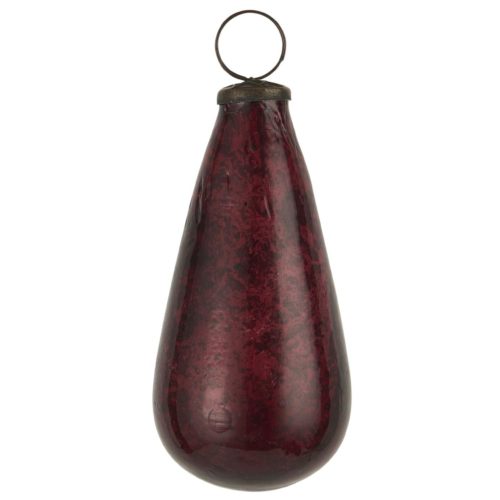 Weihnachtskugel *TROPFEN PEBBLED GLAS RHODODENDRON* Ib Laursen