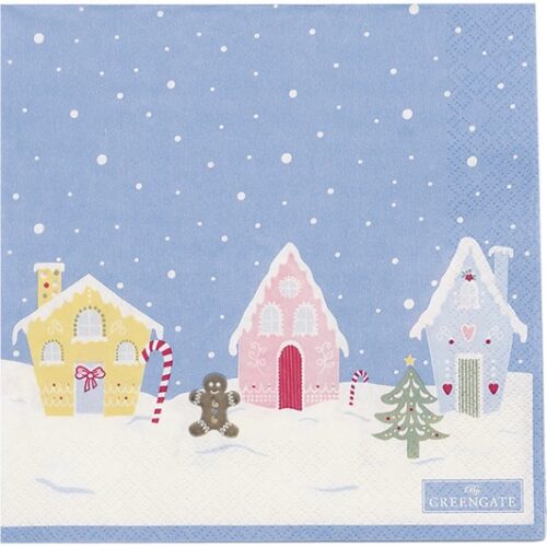 Servietten *LAURA HOMES DUSTY BLUE* GreenGate