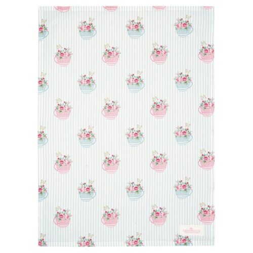 Geschirrtuch *ALMA FLOWERS WHITE* GreenGate