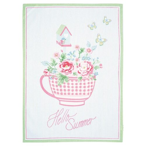 Geschirrtuch *ALMA SUMMER WHITE PIECE PRINTED* GreenGate