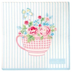 Servietten *ALMA FLOWERS WHITE* GreenGate