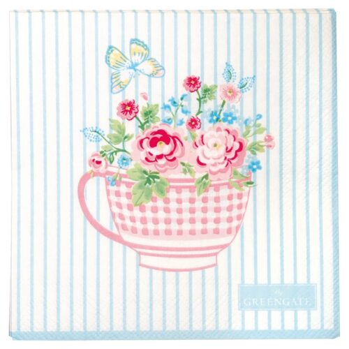 Servietten *ALMA FLOWERS WHITE* GreenGate