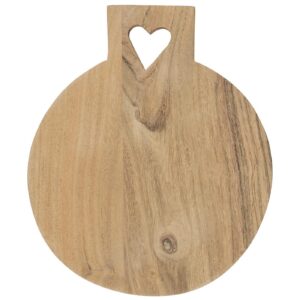Holzbrett rund *HERZLOCH* Ib Laursen