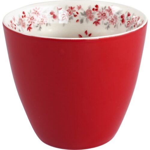 Latte Cup * RED EMBERLY INSIDE* GreenGate
