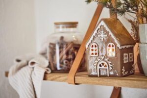 Haus f/Teelicht *LEBKUCHEN SCHNEEFLOCKE* Ib Laursen