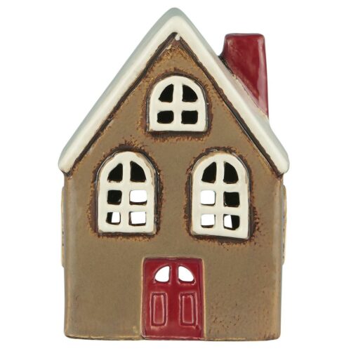 Haus f/Teelicht *ROTE TÜR* Ib Laursen