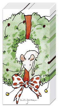 Papiertaschentücher *MOUSE IN WREATH* IHR