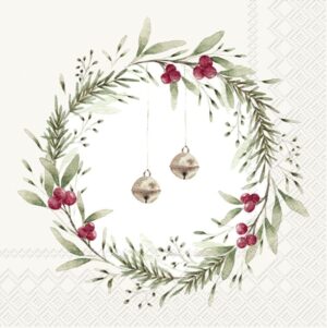 Servietten *CHRISTMAS BELLS CREAM* IHR