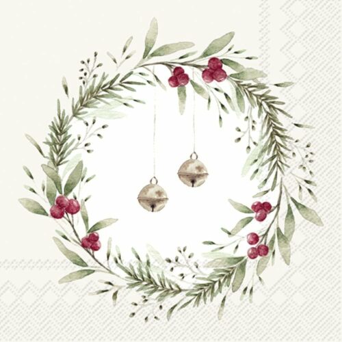 Servietten *CHRISTMAS BELLS CREAM* IHR