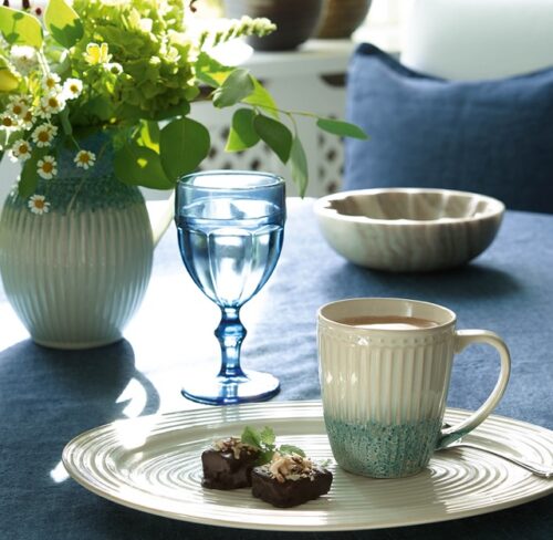 Latte Cup mit Henkel *ALICE RIPPLE BLUE* GreenGate – Bild 2