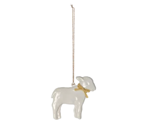 Metallornament *LAMM GELB* Maileg