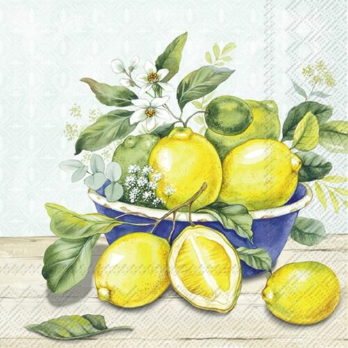 Servietten *LEMON IN BOWL MINT* IHR