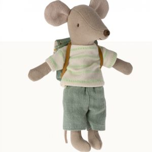 Dreirad Maus *Großer Bruder mit Tasche - Grün* Maileg