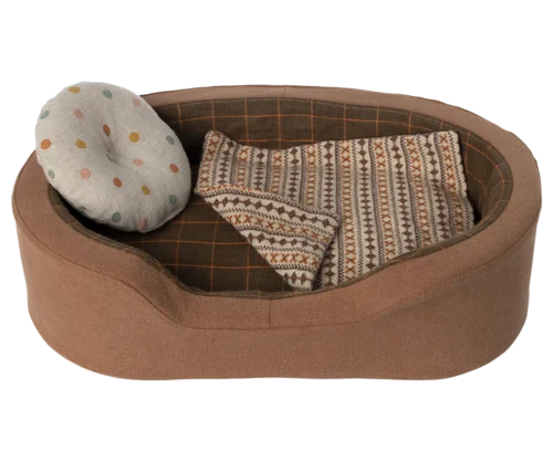 Cosy Basket incl.Decke/Kissen*MEDIUM BROWN* Maileg – Bild 2