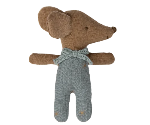Baby Maus *SLEEPY WAKEY /BLAU IN STREICHHOLZSCHACHTEL* Maileg – Bild 3