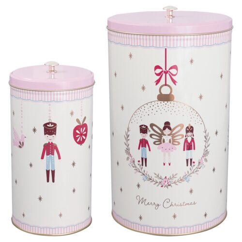 Dose Rund Hoch 2er Set *CINDARELLA WHITE* GreenGate
