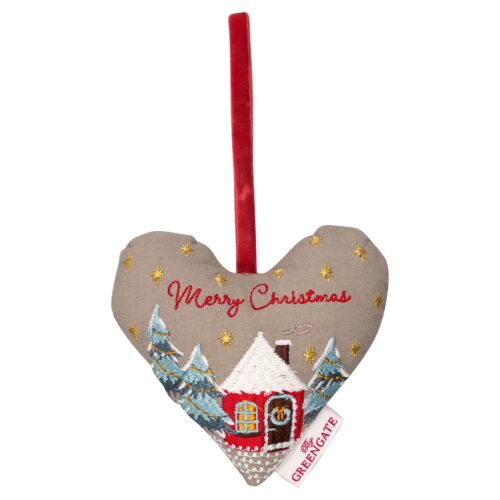 Herz  *MERRY CHRISTMAS WHITE MIT STICKEREI* GreenGate