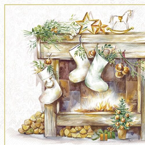 Servietten *COZY FIREPLACE* IHR