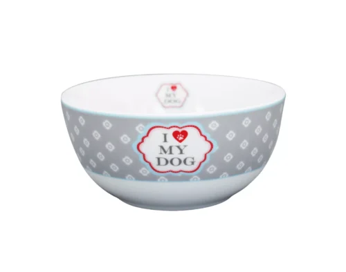Schale *I LOVE MY DOG* Krasilnikoff