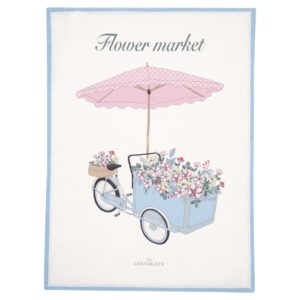 Geschirrtuch *PORTIA FLOWERS WHITE PIECE PRINTED* GreenGate