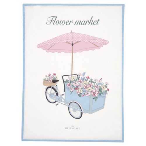 Geschirrtuch * PORTIA FLOWERS WHITE PIECE PRINTED* GreenGate