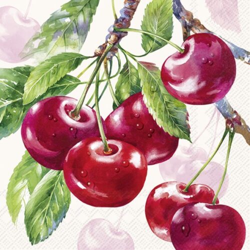 Servietten *CHERRY FRUITS CREAM* IHR