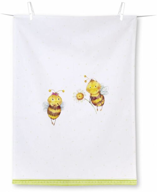 Geschirrtuch *SUNNY BEE LIGHT GREEN* IHR