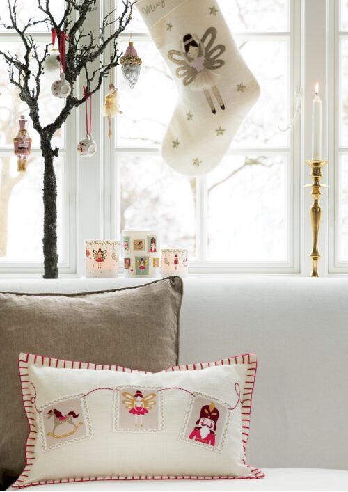 Kissenhülle *XMAS LETTER WHITE/STICKEREI* GreenGate – Bild 3
