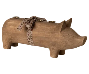 Holz-Kerzenhalter *ADVENTSSCHWEIN NATUR* Maileg