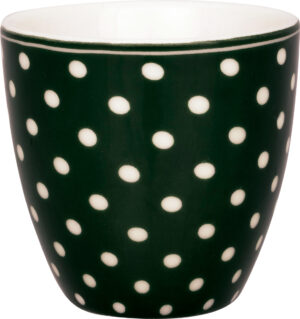 Latte Cup *DOTTY DARK GREEN* GreenGate